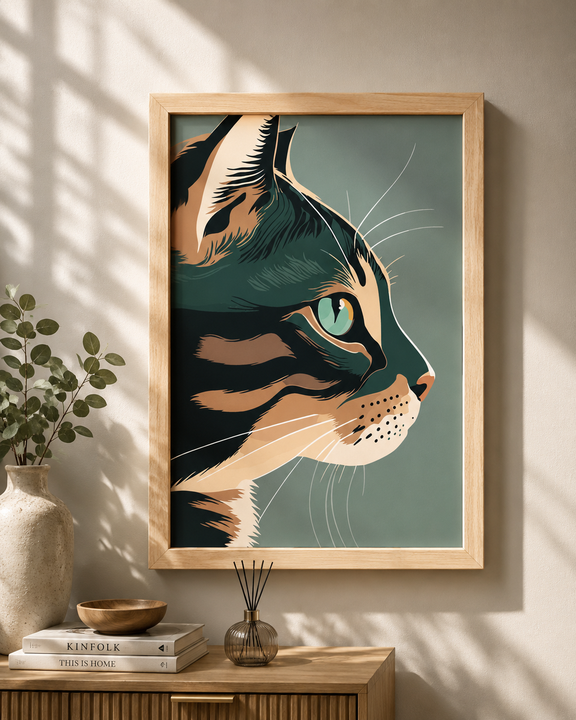 Cat In Sage
